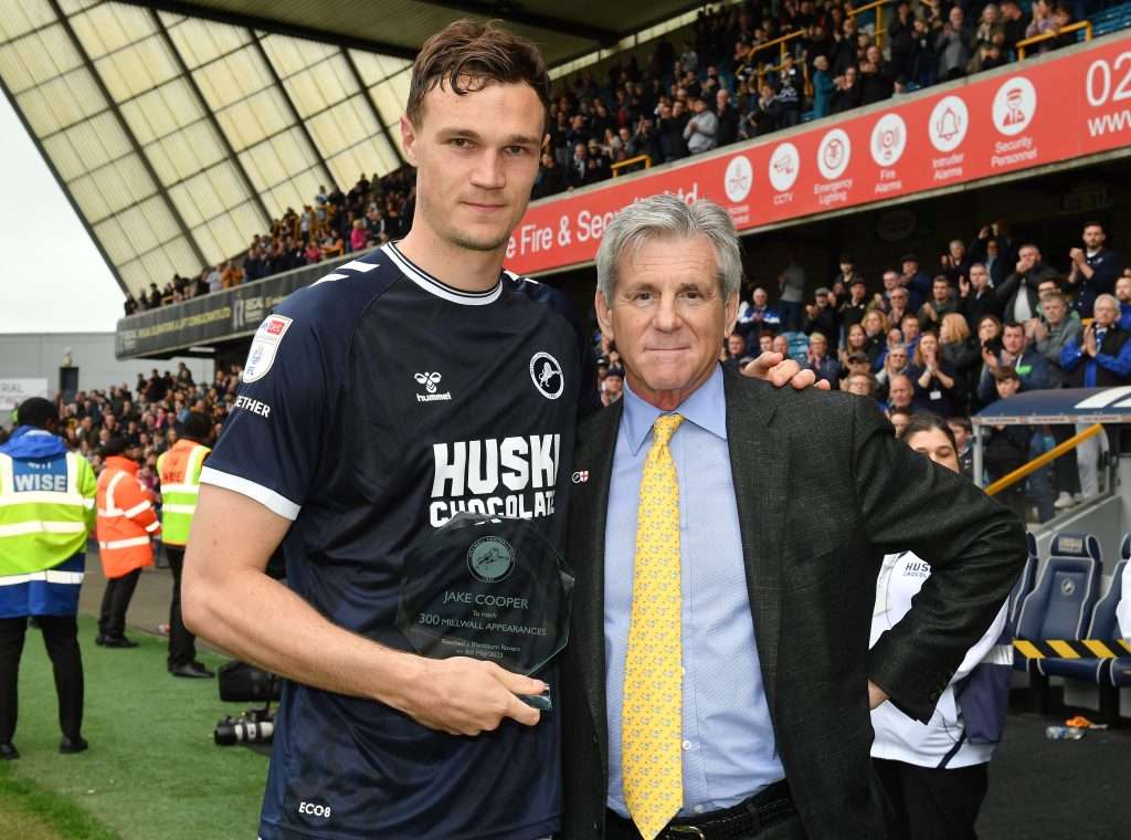 Jake Cooper pictured with John Berylson. Image: Millwall FC