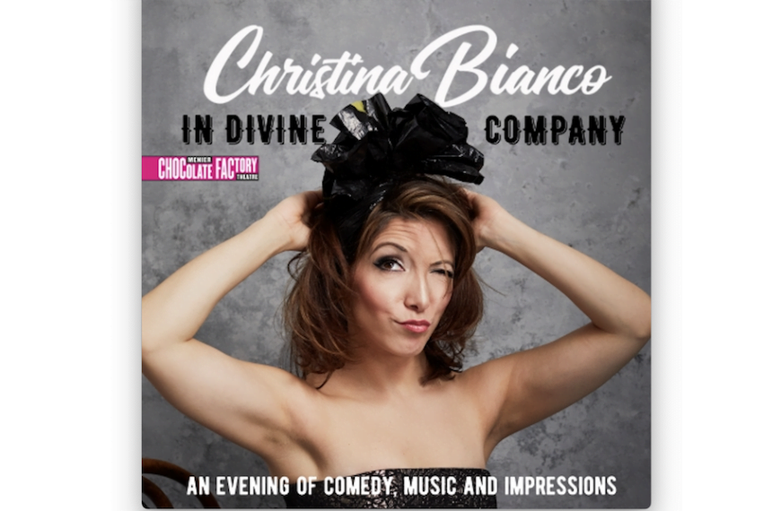 In Divine Company where Christina Bianco plays all your favourite divas at Menier Chocolate Factory theatre