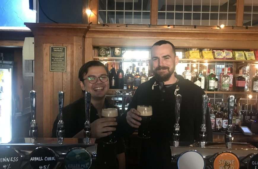 Drinks are flowing at the Old Justice after a six-year wait