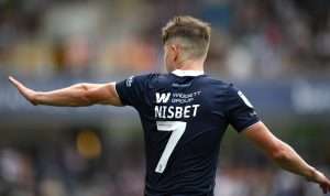 Kevin Nisbet went off in the second half of Millwall's win over Rotherham. Image: Millwall FC