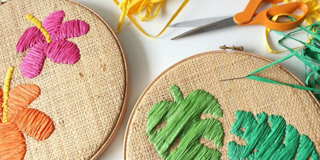 Crafts - Raffia Embroidery Kits - Modern Embroidery Kits for Beginners –  Tihara Smith