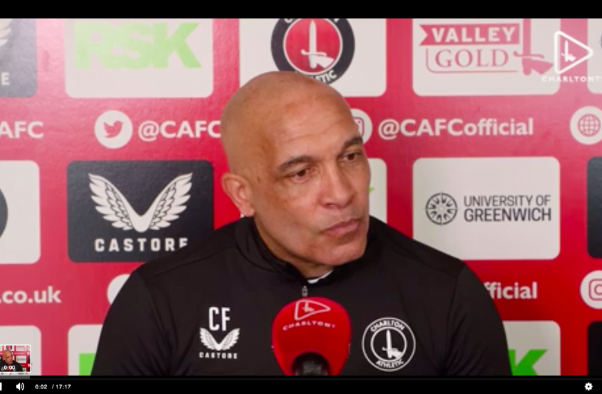 No papering over the cracks as Charlton’s ‘painter and decorator’ looks ahead to first challenge