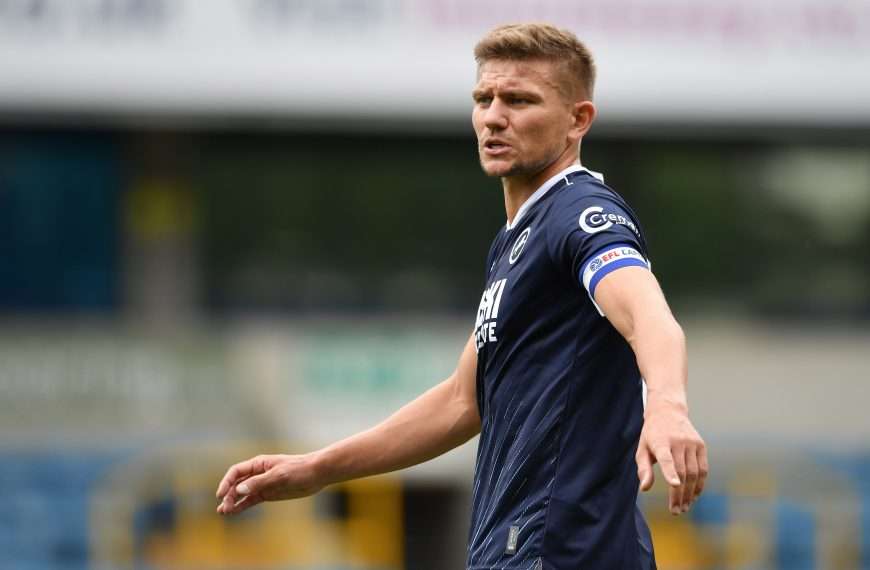 Shaun Hutchinson will miss tomorrow's game with a calf issue. Image: Millwall FC