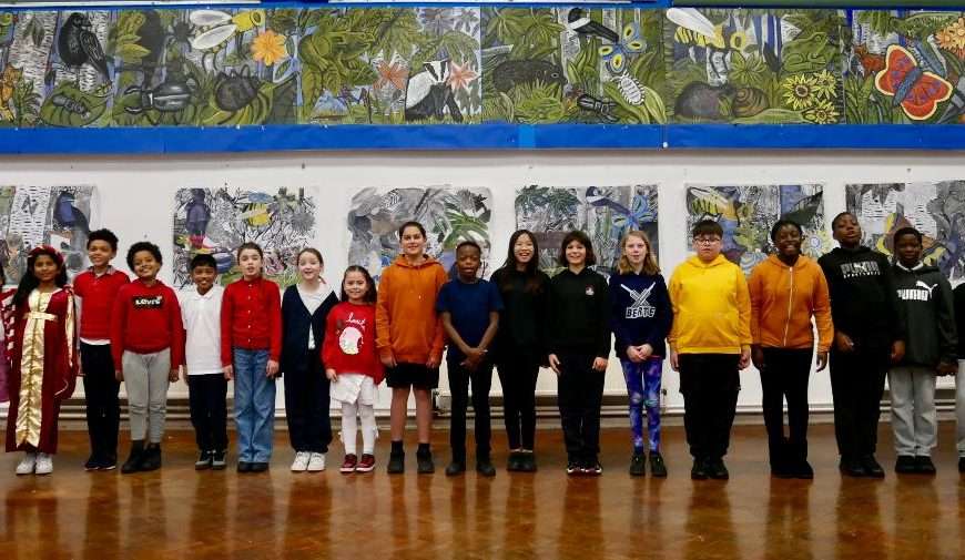Check out mural led by an artist-in-residence at Bermondsey’s Boutcher Primary School