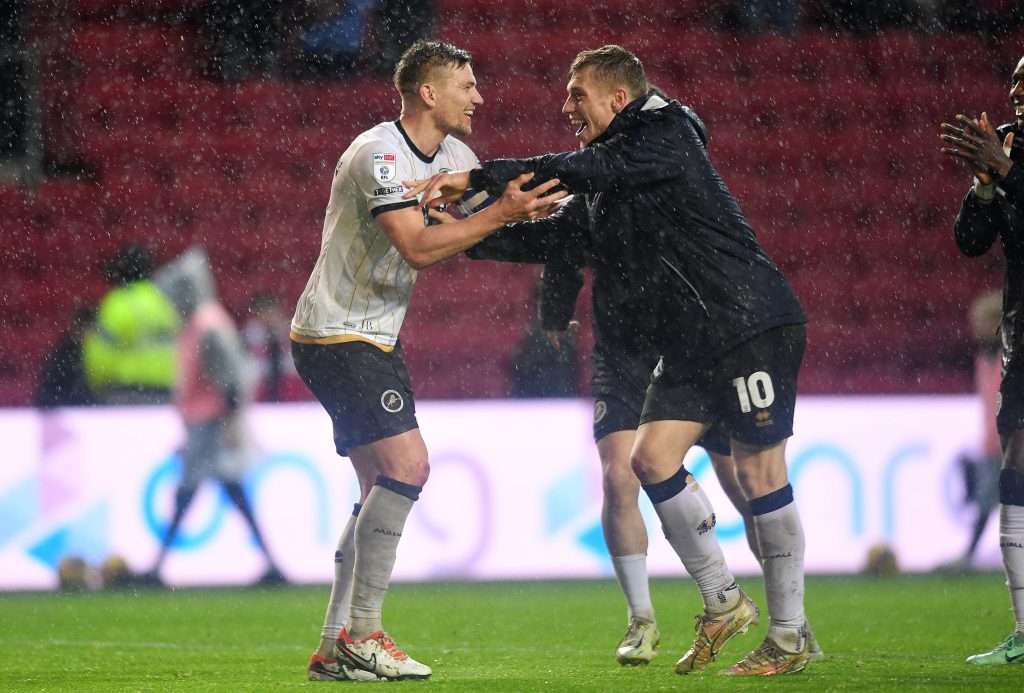 Shaun Hutchinson’s late winner at Bristol City was the peak of Millwall’s festive form. Image: Millwall FC