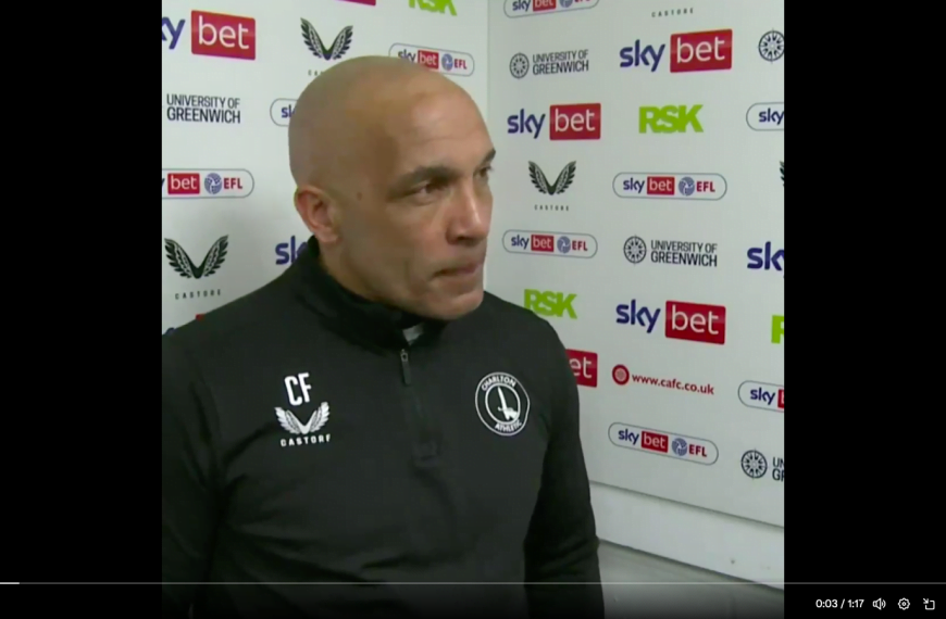 Next Charlton Athletic boss watches Valley defeat – as Curtis Fleming asked if he will stay on