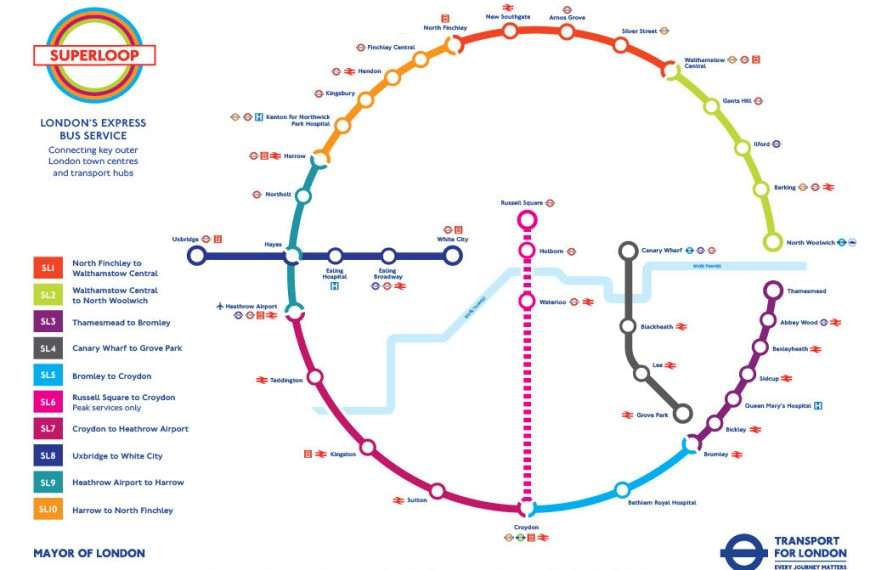 Sadiq Khan hails completion of the main circle of his Superloop network of express bus services