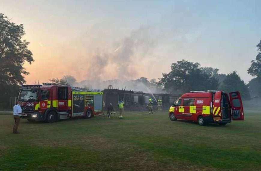 Cricket club reveals plans for temporary facilities after suspected arson attack destroyed pavilion