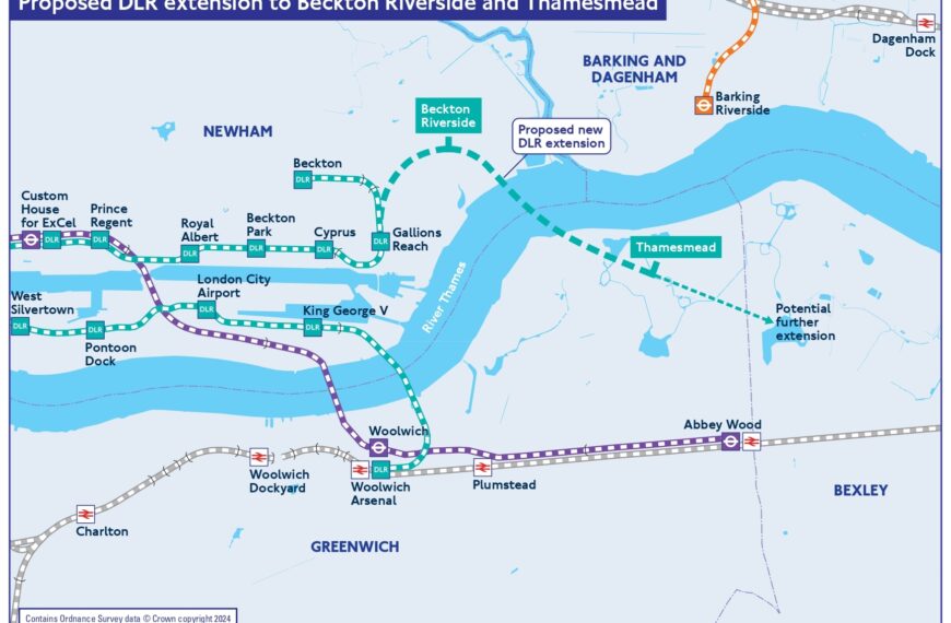 New extension to the DLR from Beckton to Barking Riverside will be ‘considered’