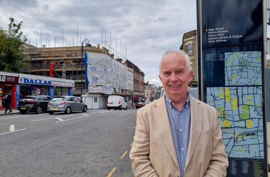 Sutton Council leader says more town centre building is needed to protect ‘suburban heartlands