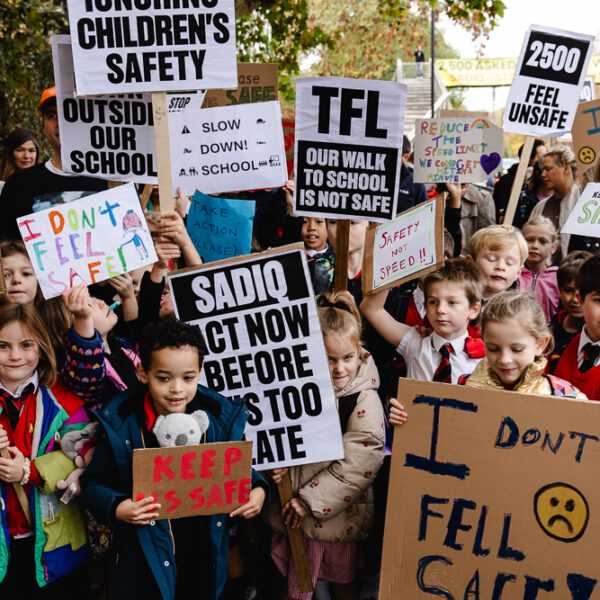 Twickenham families hold protest to demand TfL make ‘death trap’ junction safer