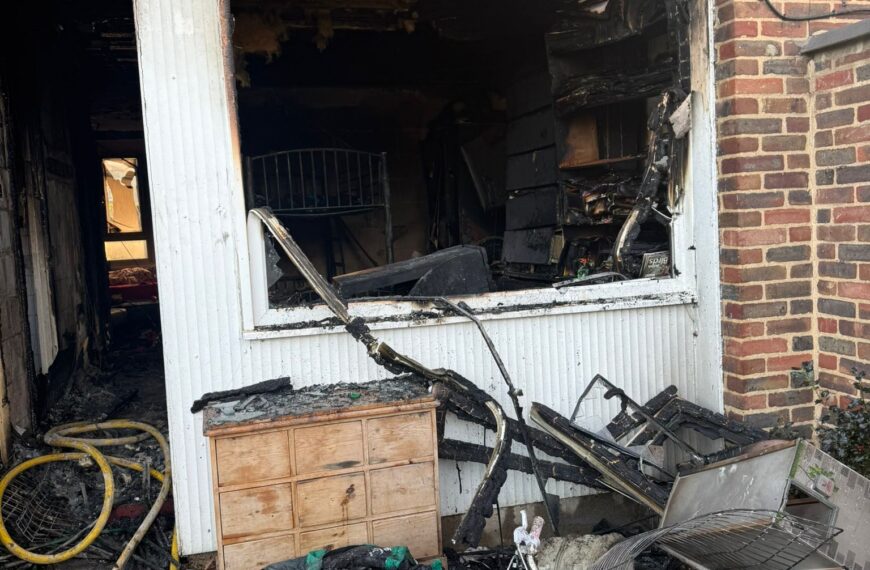 Families fled homes as fire ripped through flat at Easter