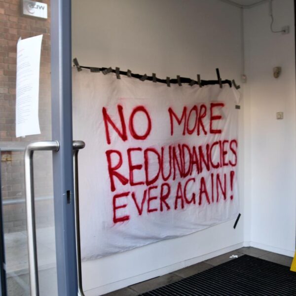 Protesting students say management threatened them with campus ban