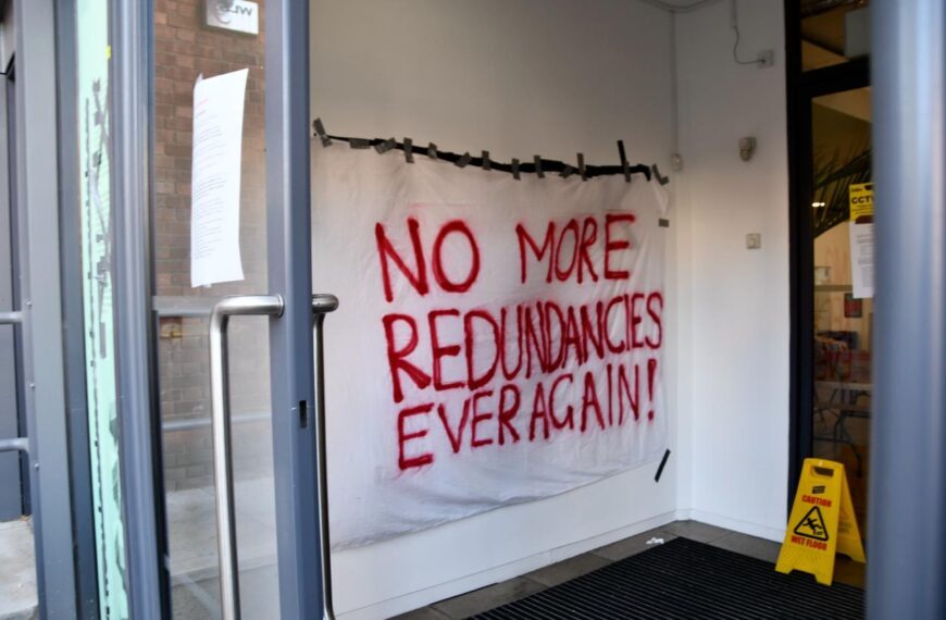 Protesting students say management threatened them with campus ban