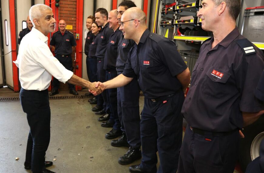 Threat of wildfires is ‘on our doorstep’ says Sadiq Khan